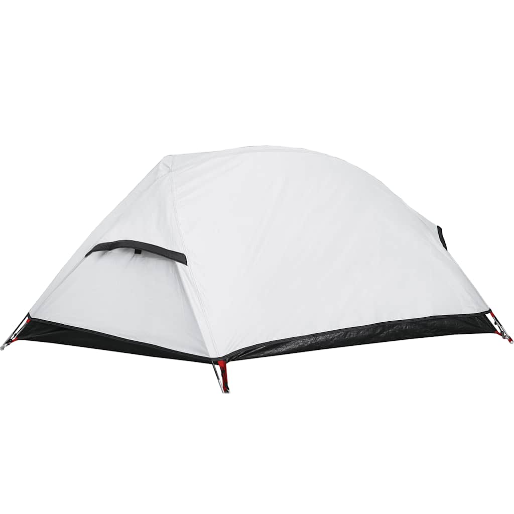 Tenda de campismo cúpula p/ 1 pessoa opaca impermeável branco