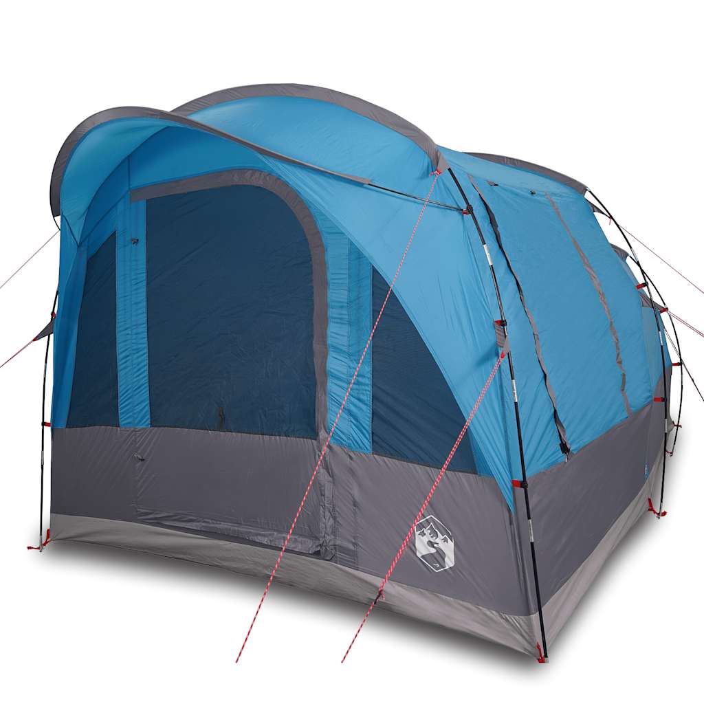 Tenda de campismo túnel para 3 pessoas impermeável azul