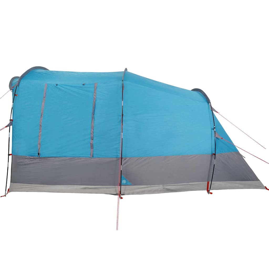 Tenda de campismo túnel para 3 pessoas impermeável azul