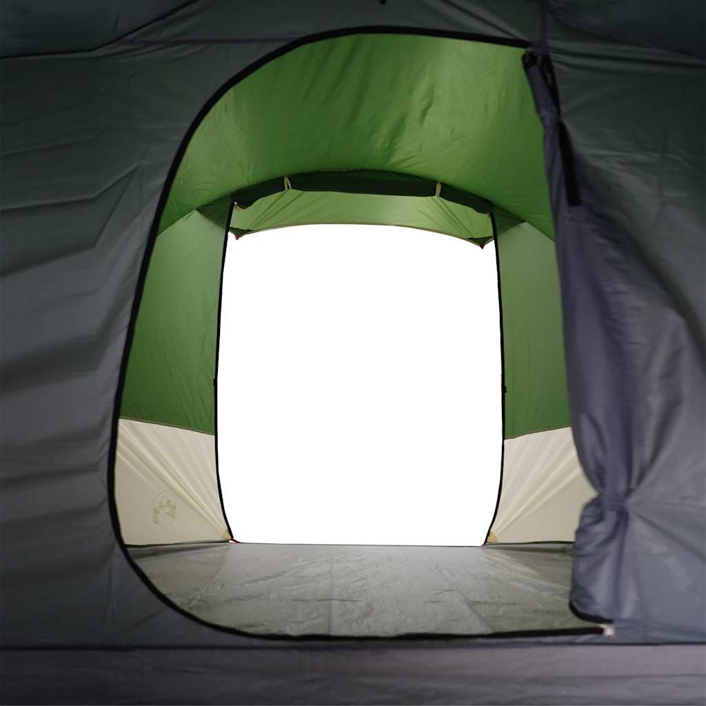 Tenda de campismo túnel para 4 pessoas impermeável verde