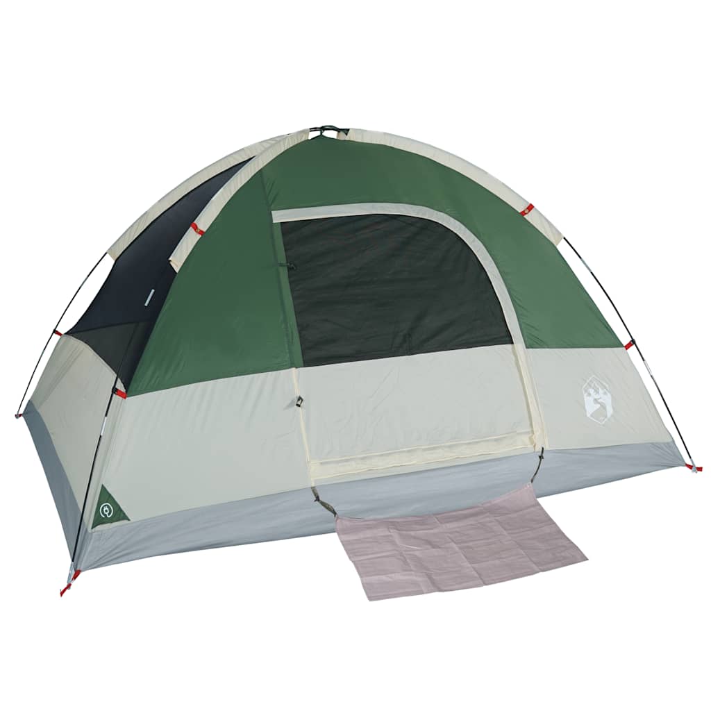 Tenda de campismo cúpula para 4 pessoas impermeável verde