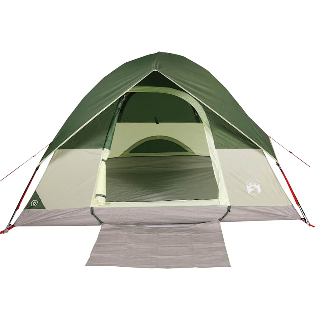Tenda de campismo cúpula para 4 pessoas impermeável verde