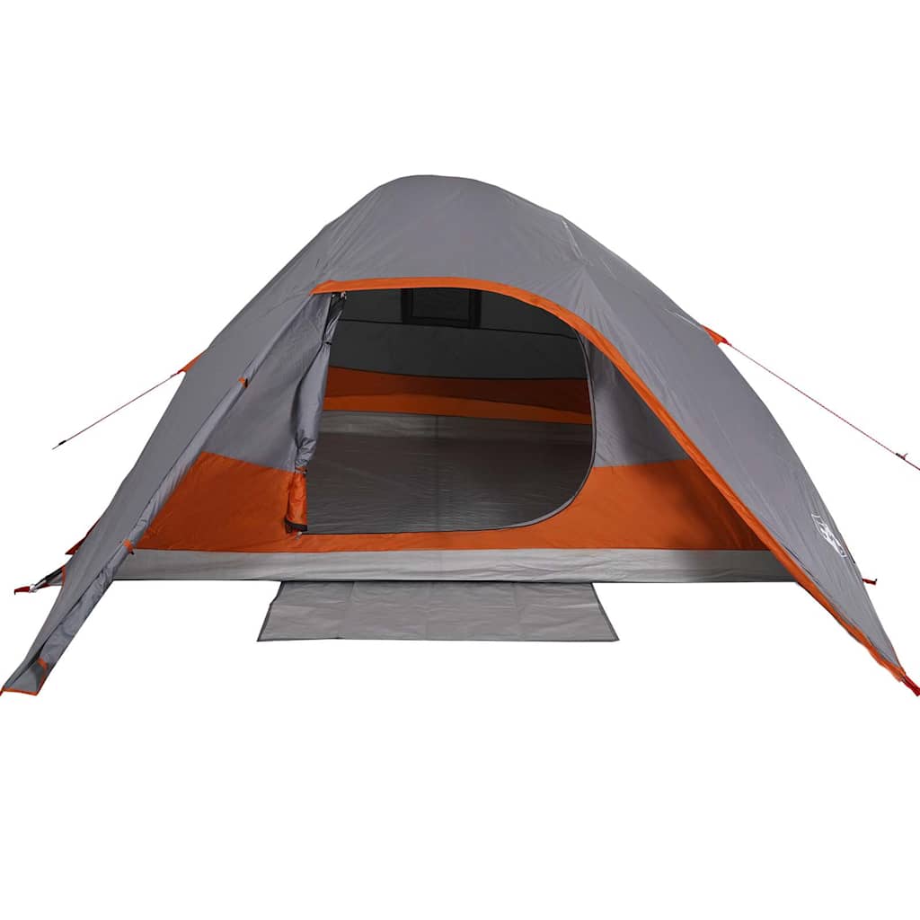 Tenda de campismo cúpula para 4 pessoas impermeável cinza