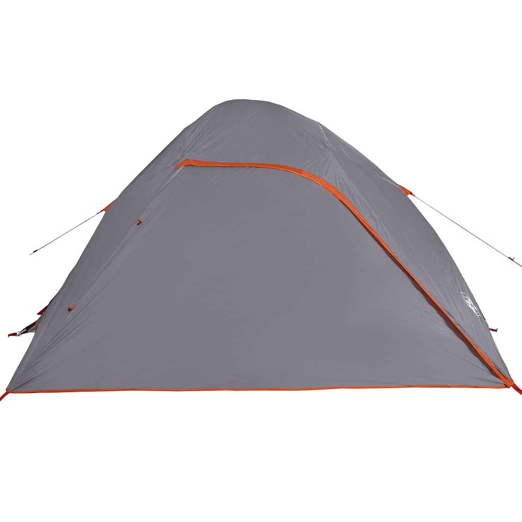 Tenda de campismo cúpula para 4 pessoas impermeável cinza