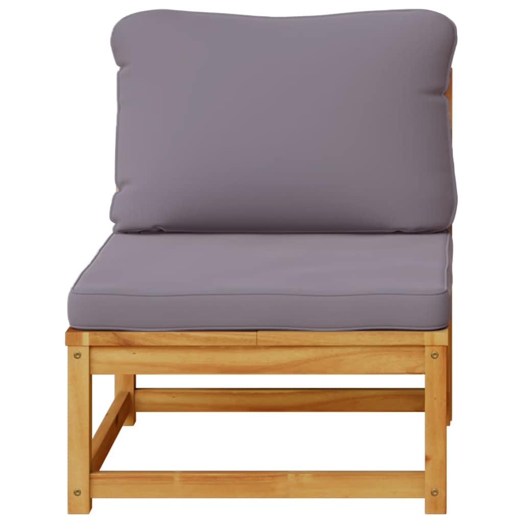 Sofá de jardim com almofadões madeira de acácia maciça