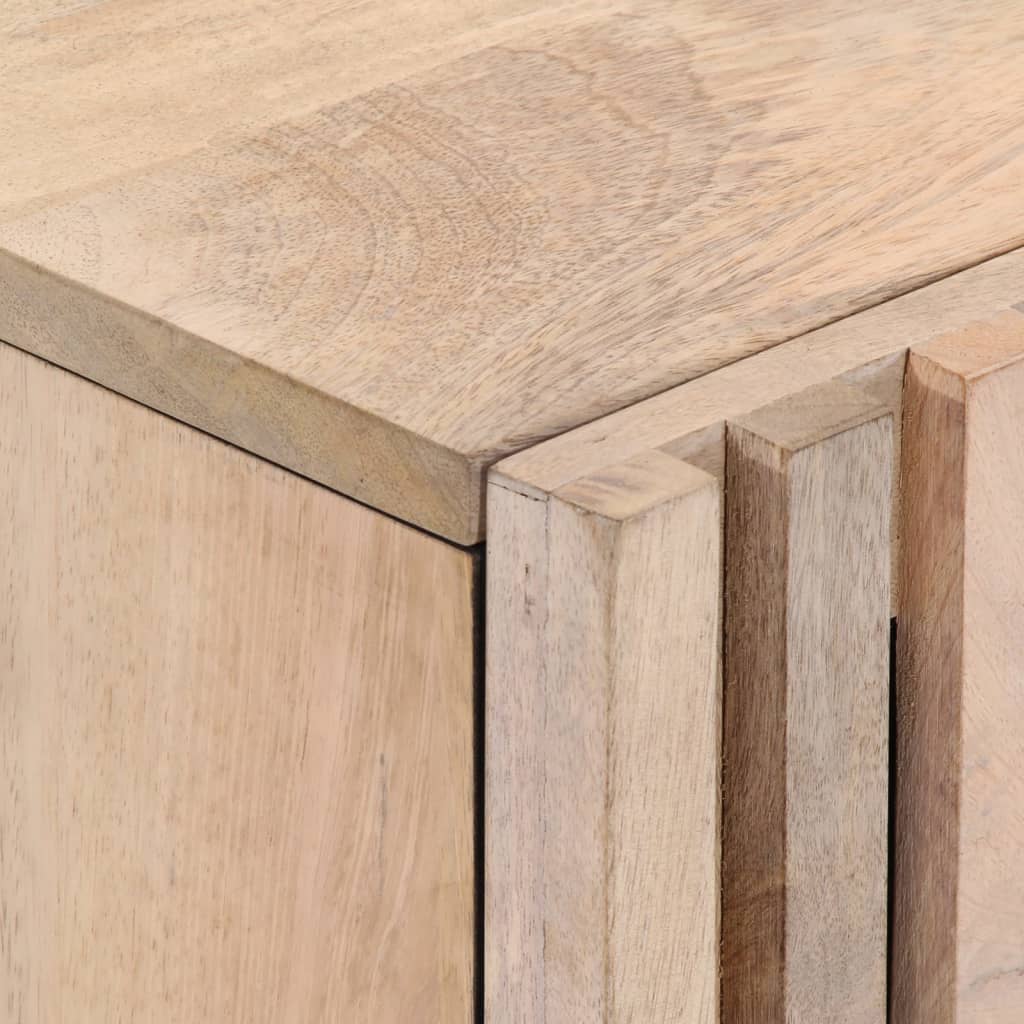 Mesas de cabeceira 2 pcs 40x34x46cm mangueira branqueada maciça