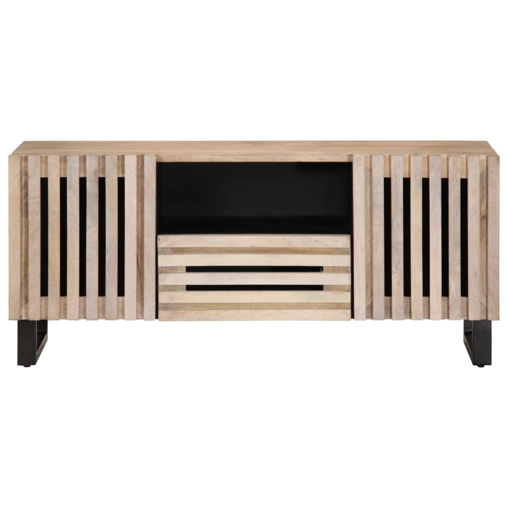 Móvel de TV 100x34x46 cm madeira de mangueira maciça
