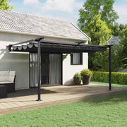Gazebo Montado na Parede Antracite Aço