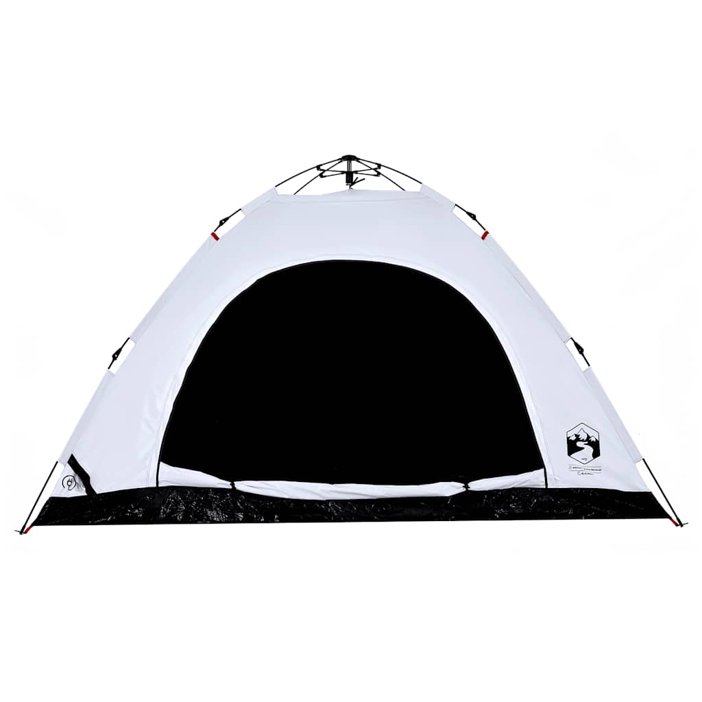 Tenda campismo p/ 5 pessoas opaca libertação rápida branco