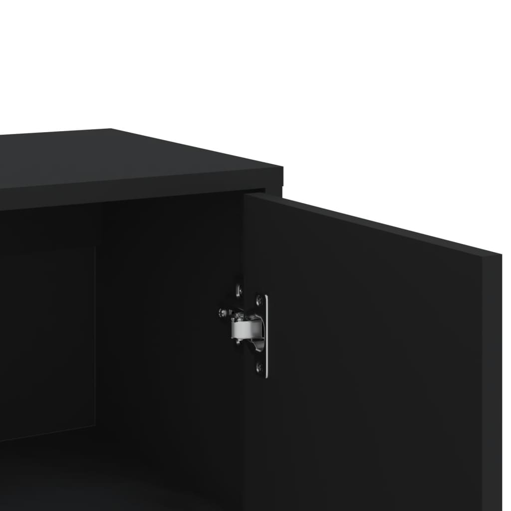Aparador 60x31x84 cm derivados de madeira preto