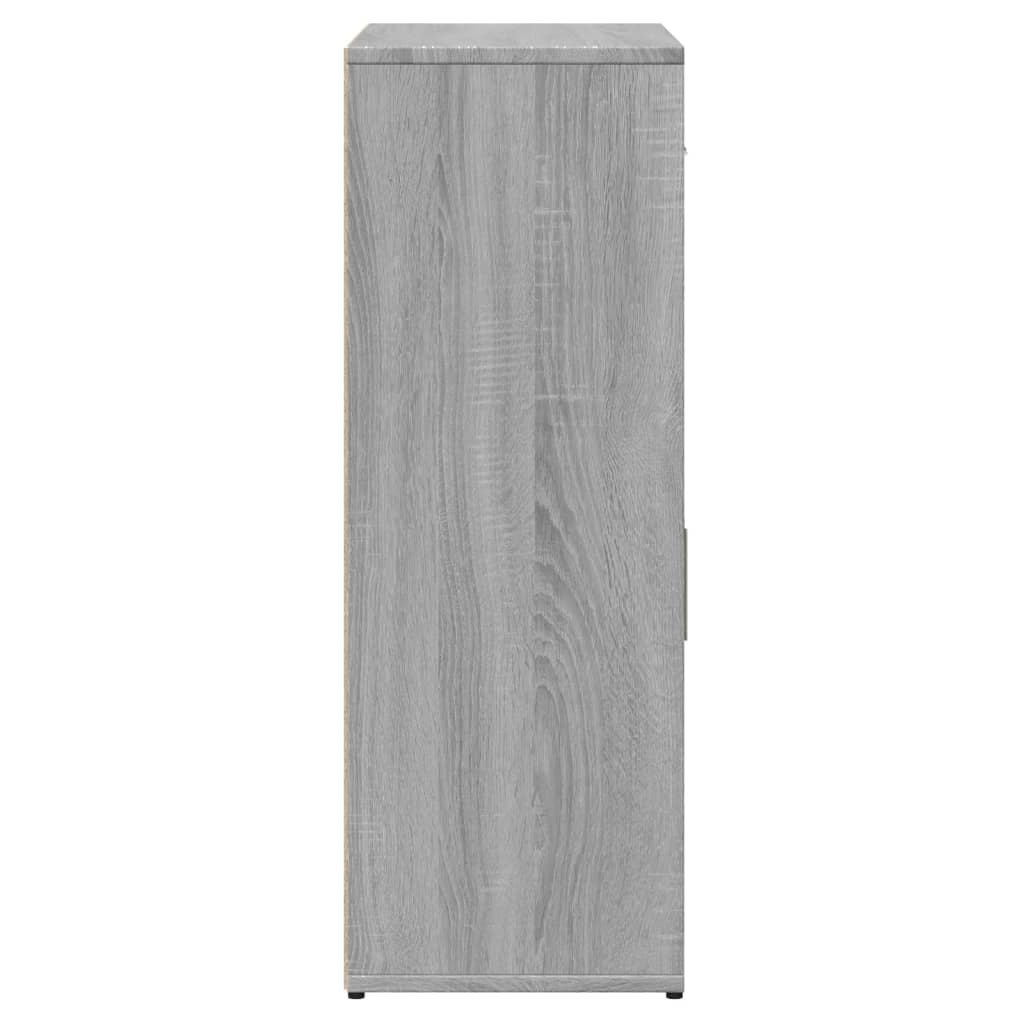 Aparador 60 x 30 x 84 cm derivados de madeira cinzento sonoma