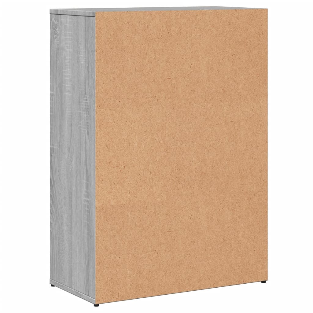 Aparador 60 x 30 x 84 cm derivados de madeira cinzento sonoma