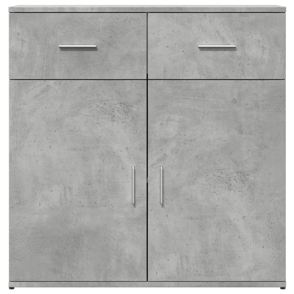 Aparador 79x38x80 cm derivados de madeira cinzento cimento