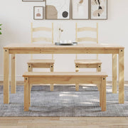 Mesa de jantar Panama 160x80x75 cm madeira de pinho maciça