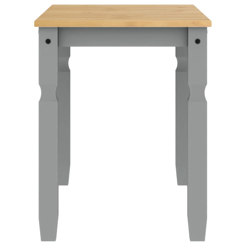 Mesa de jantar Corona 112x60x75 cm madeira pinho maciça cinza