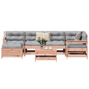 7 pcs conjunto sofás jardim madeira abeto-de-douglas