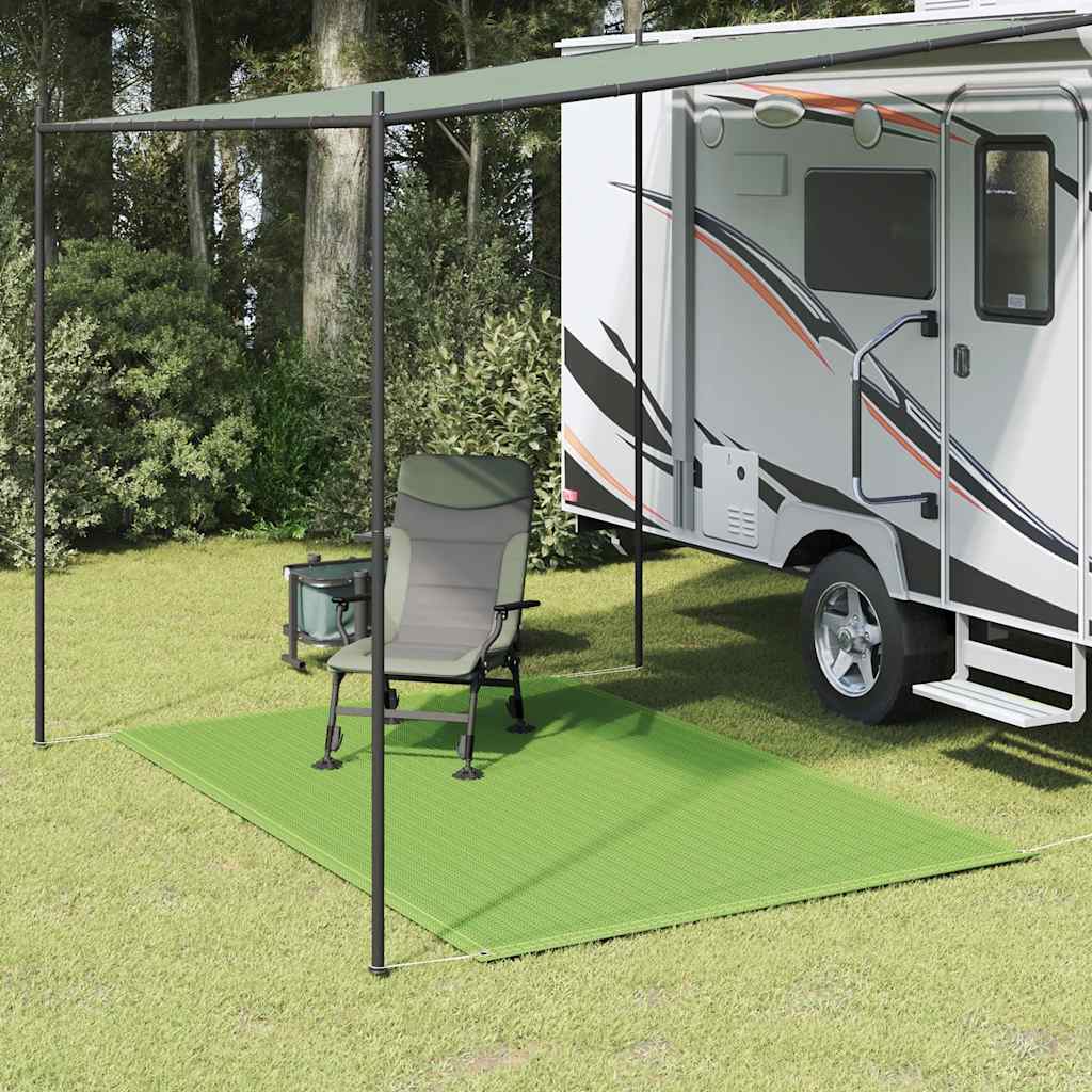 Tapete de campismo para tenda 250x300 cm PEAD verde-claro