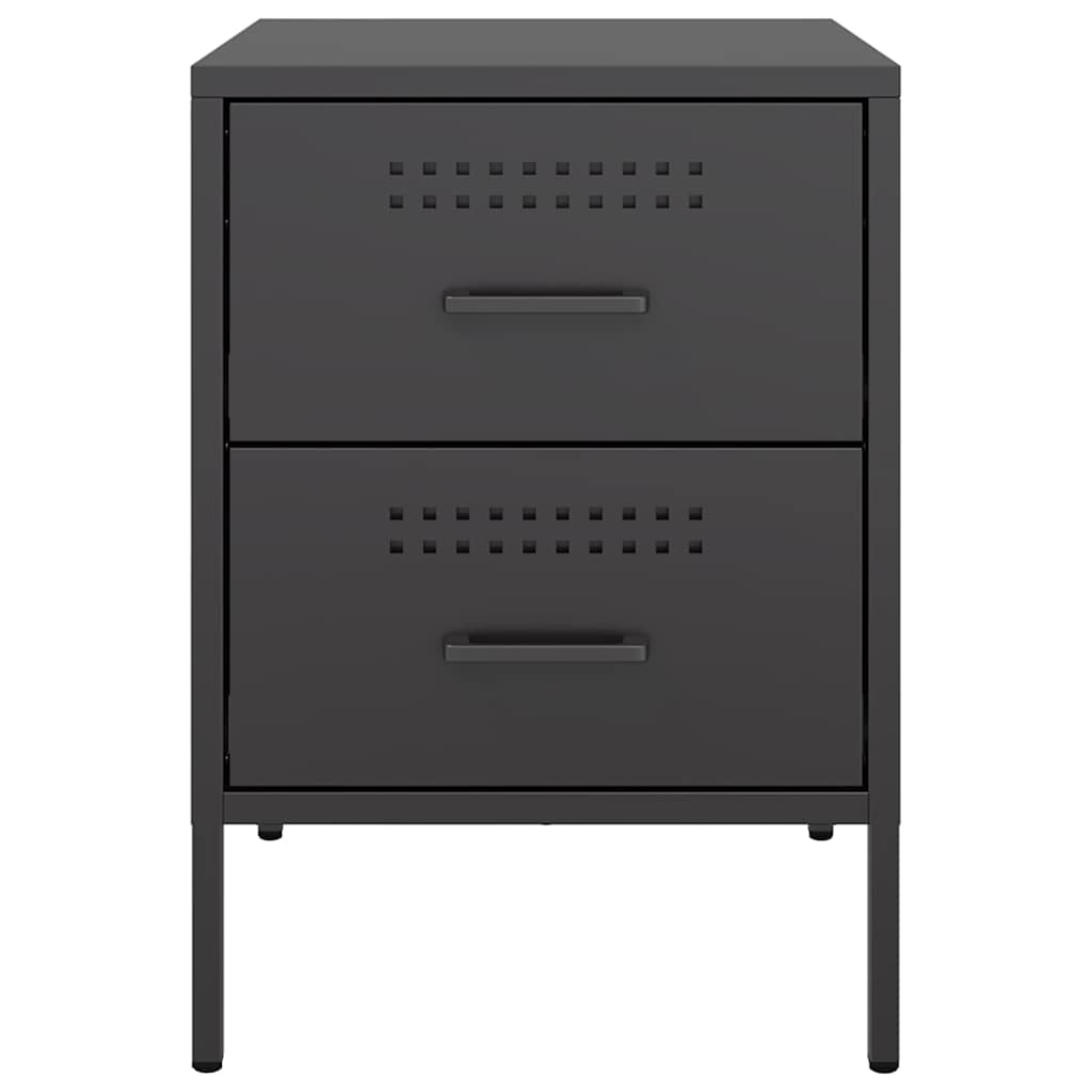 Mesa de cabeceira 36x39x50,5 cm aço preto