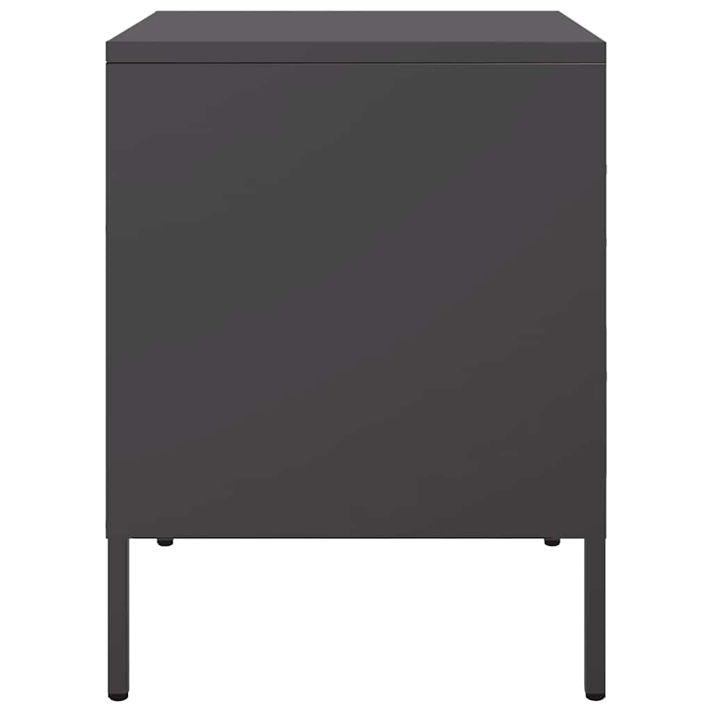Mesa de cabeceira 36x39x50,5 cm aço preto