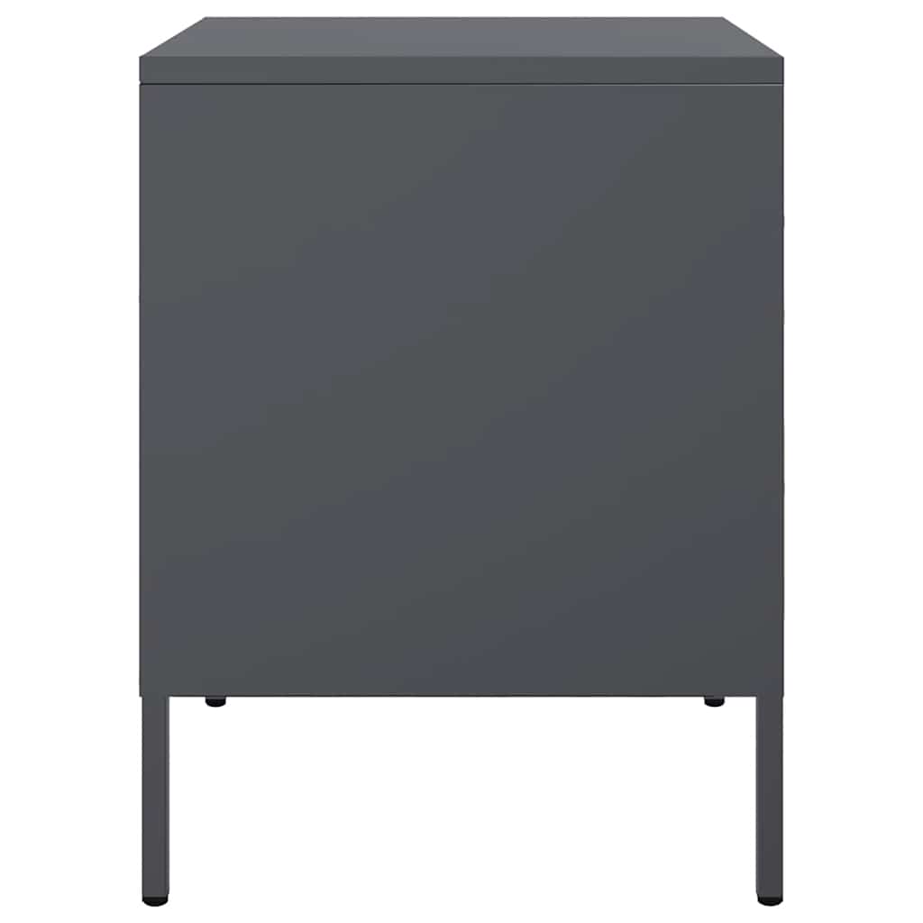Mesa de cabeceira 36x39x50,5 cm aço antracite