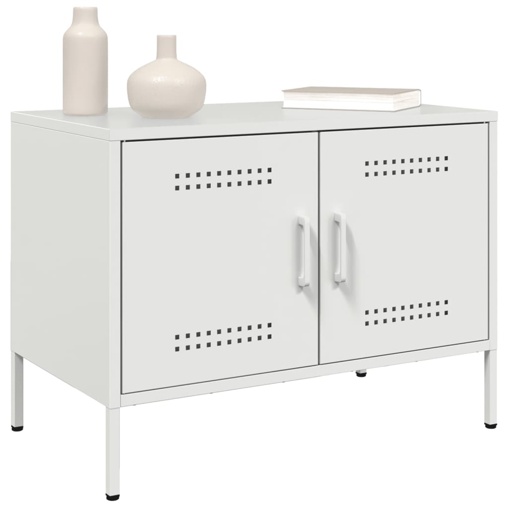 Móvel de TV 68x39x50,5 cm aço branco