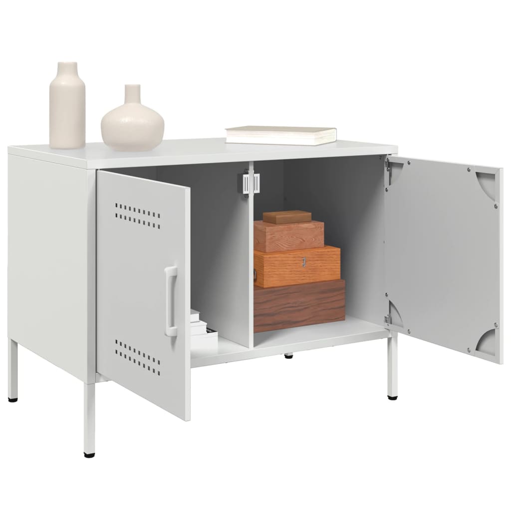 Móvel de TV 68x39x50,5 cm aço branco
