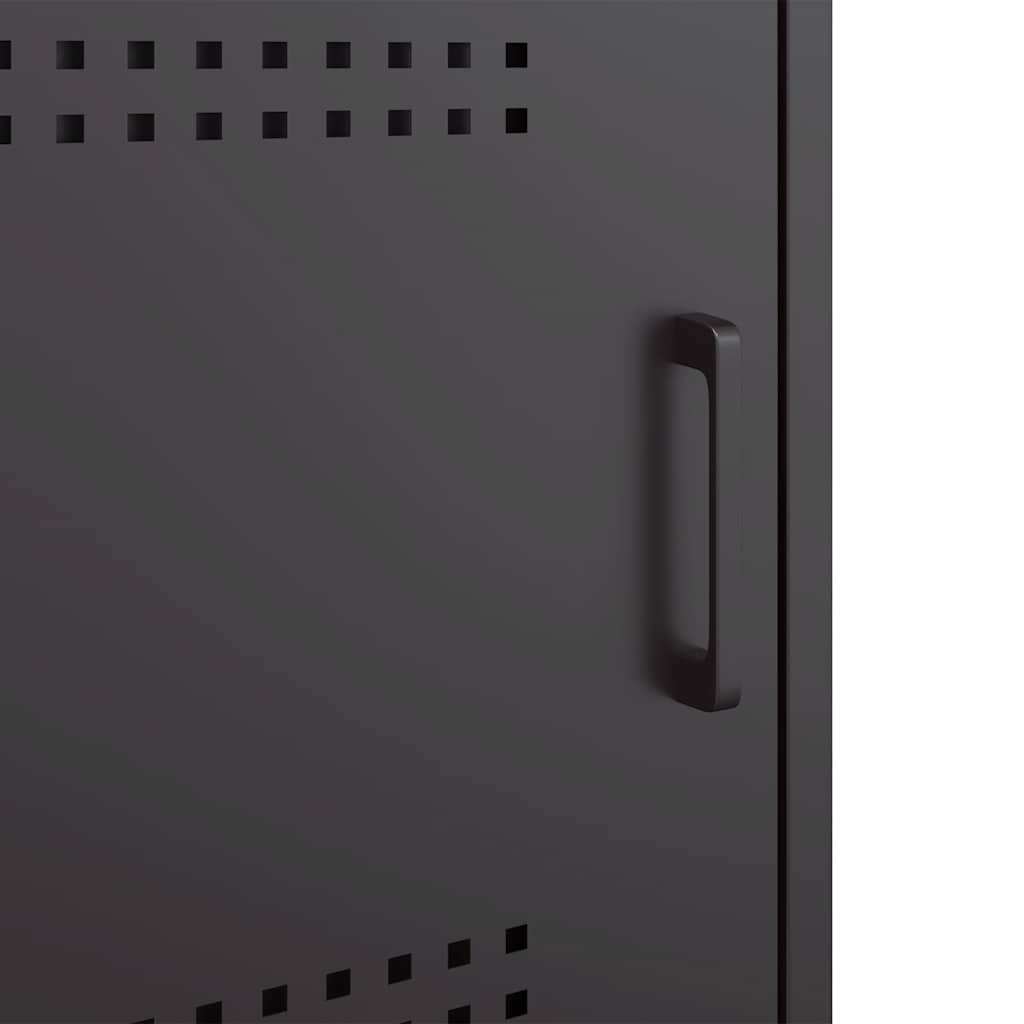 Móvel de TV 100,5x39x50,5 cm aço preto