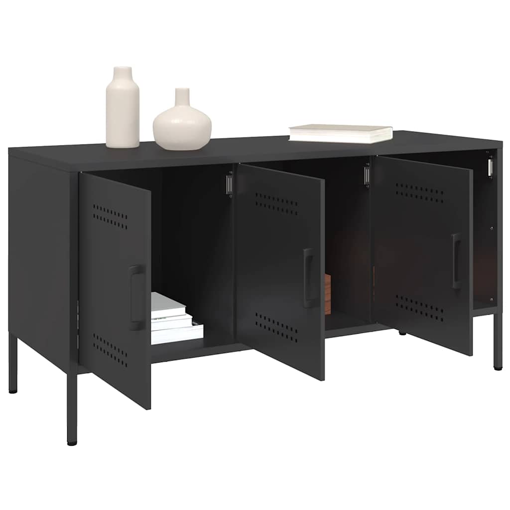 Móvel de TV 100,5x39x50,5 cm aço preto