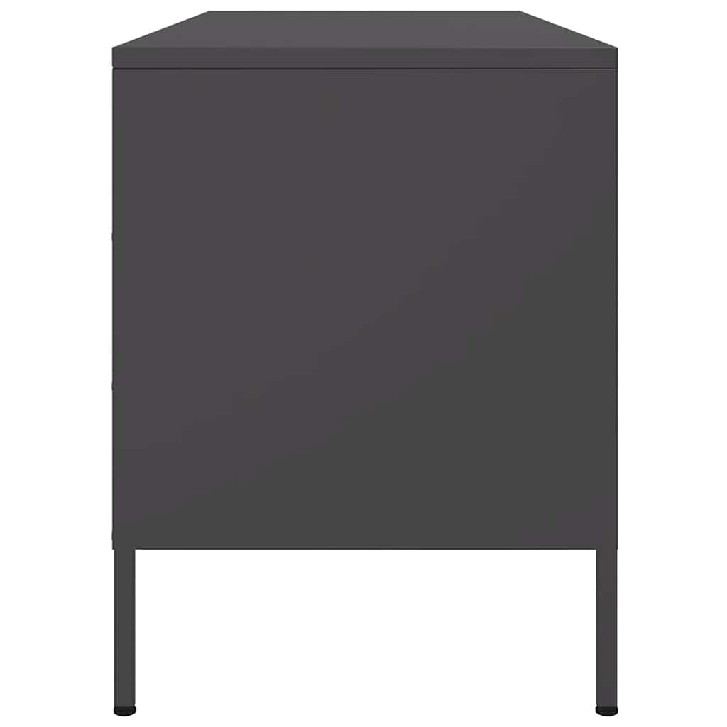 Móvel de TV 100,5x39x50,5 cm aço preto