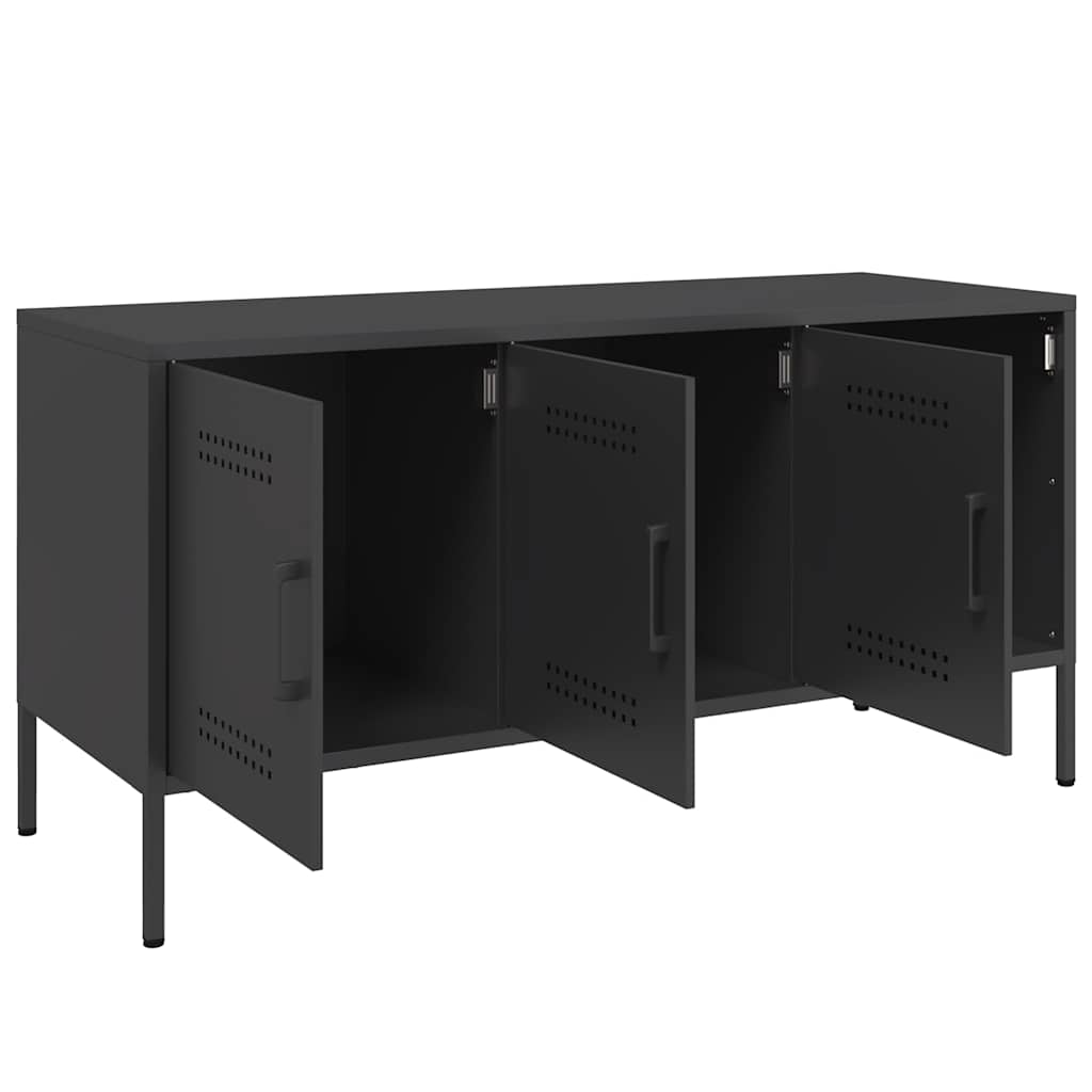 Móvel de TV 100,5x39x50,5 cm aço preto