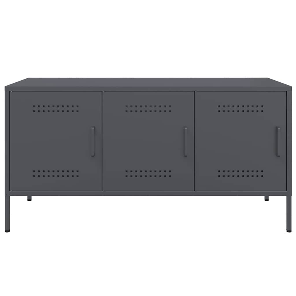 Móvel de TV 100,5x39x50,5 cm aço antracite