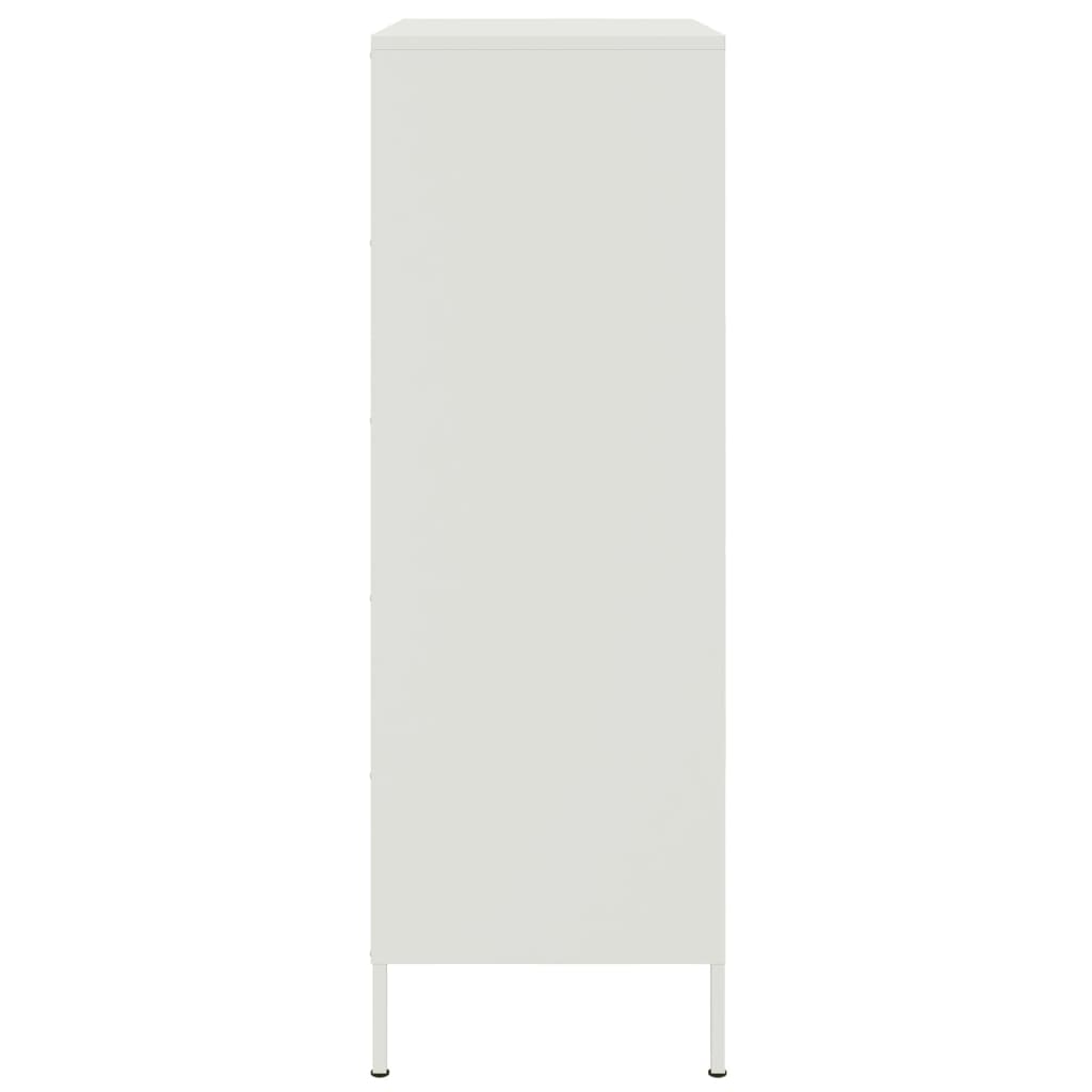 Aparador alto 68x39x113 cm aço branco