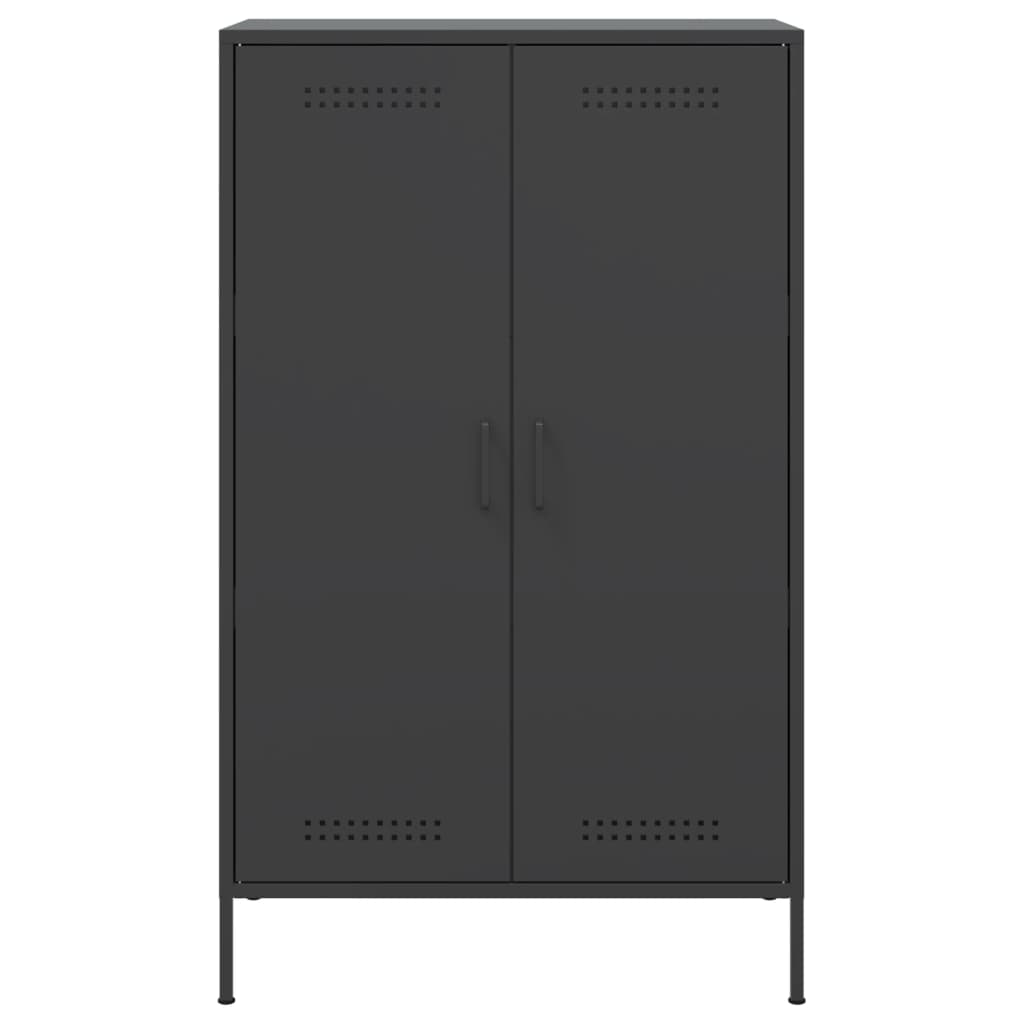 Aparador alto 68x39x113 cm aço preto
