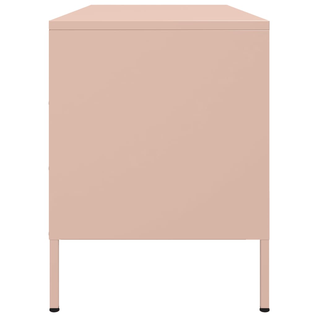 Móvel de TV 100,5x39x50,5 cm aço rosa
