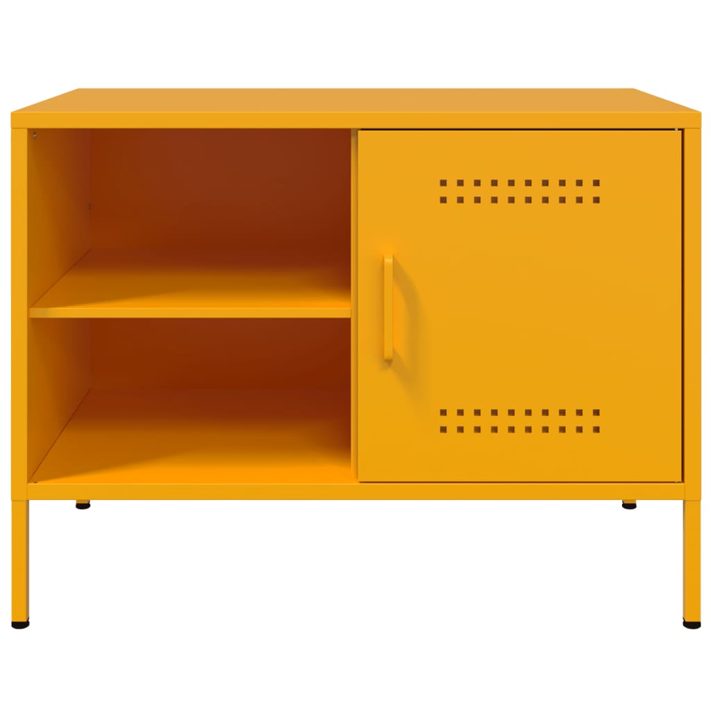 Móvel de TV 68x39x50,5 cm aço amarelo mostarda