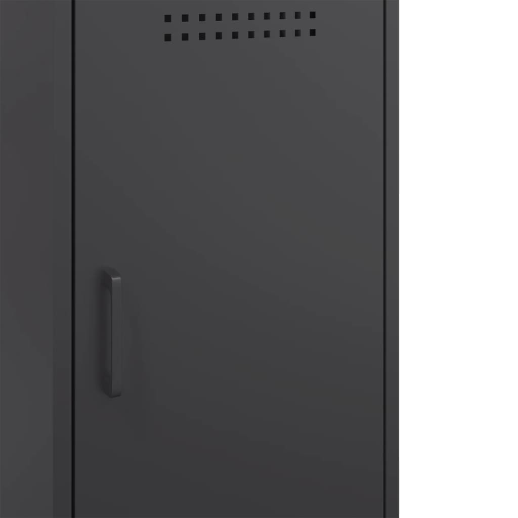 Aparador 36x39x79 cm aço preto