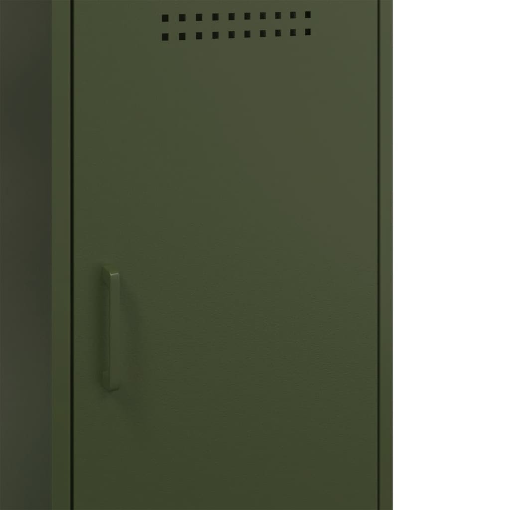 Aparador 36x39x79 cm aço verde azeitona