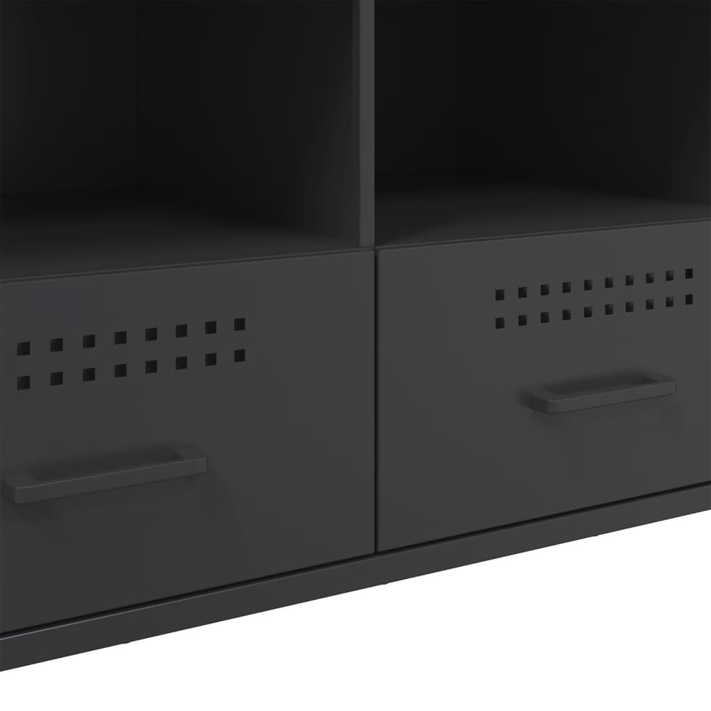 Móvel de TV 100,5x39x50,5 cm aço preto