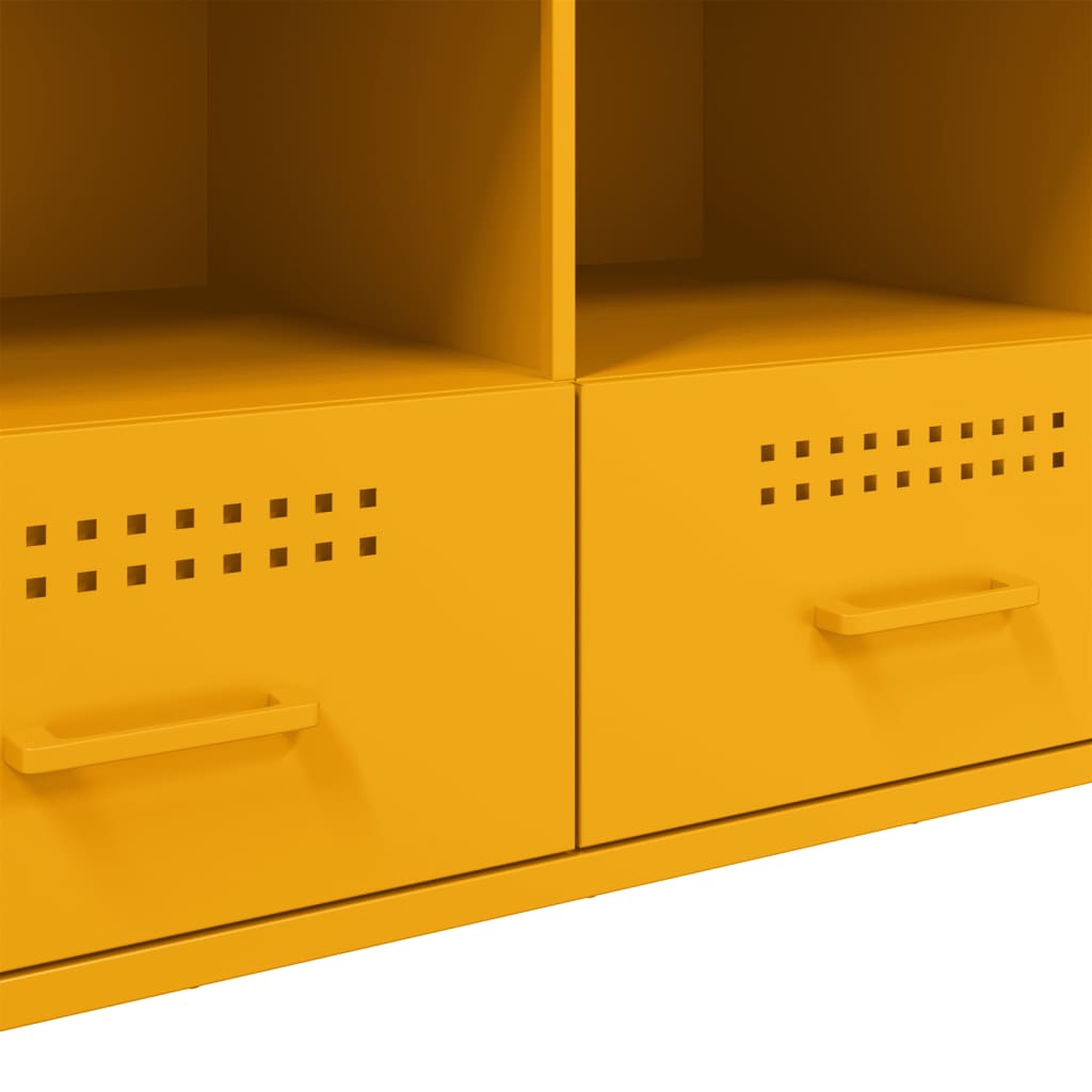 Móvel de TV 100,5x39x50,5 cm aço amarelo mostarda