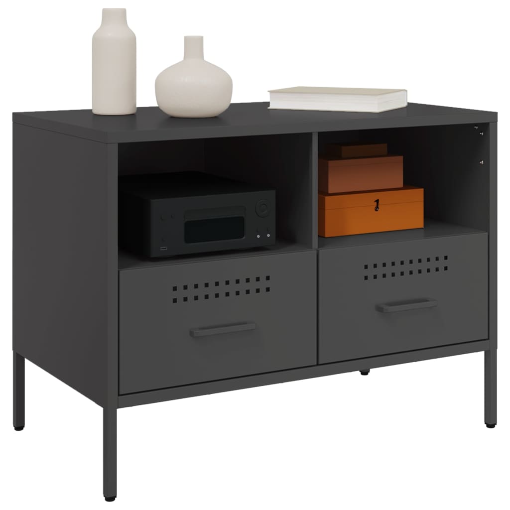 Móvel de TV 68x39x50,5 cm aço preto