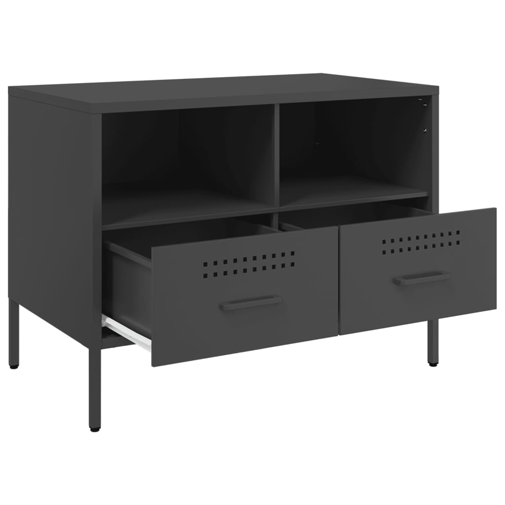 Móvel de TV 68x39x50,5 cm aço preto