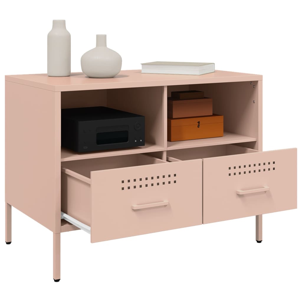 Móvel de TV 68x39x50,5 cm aço rosa