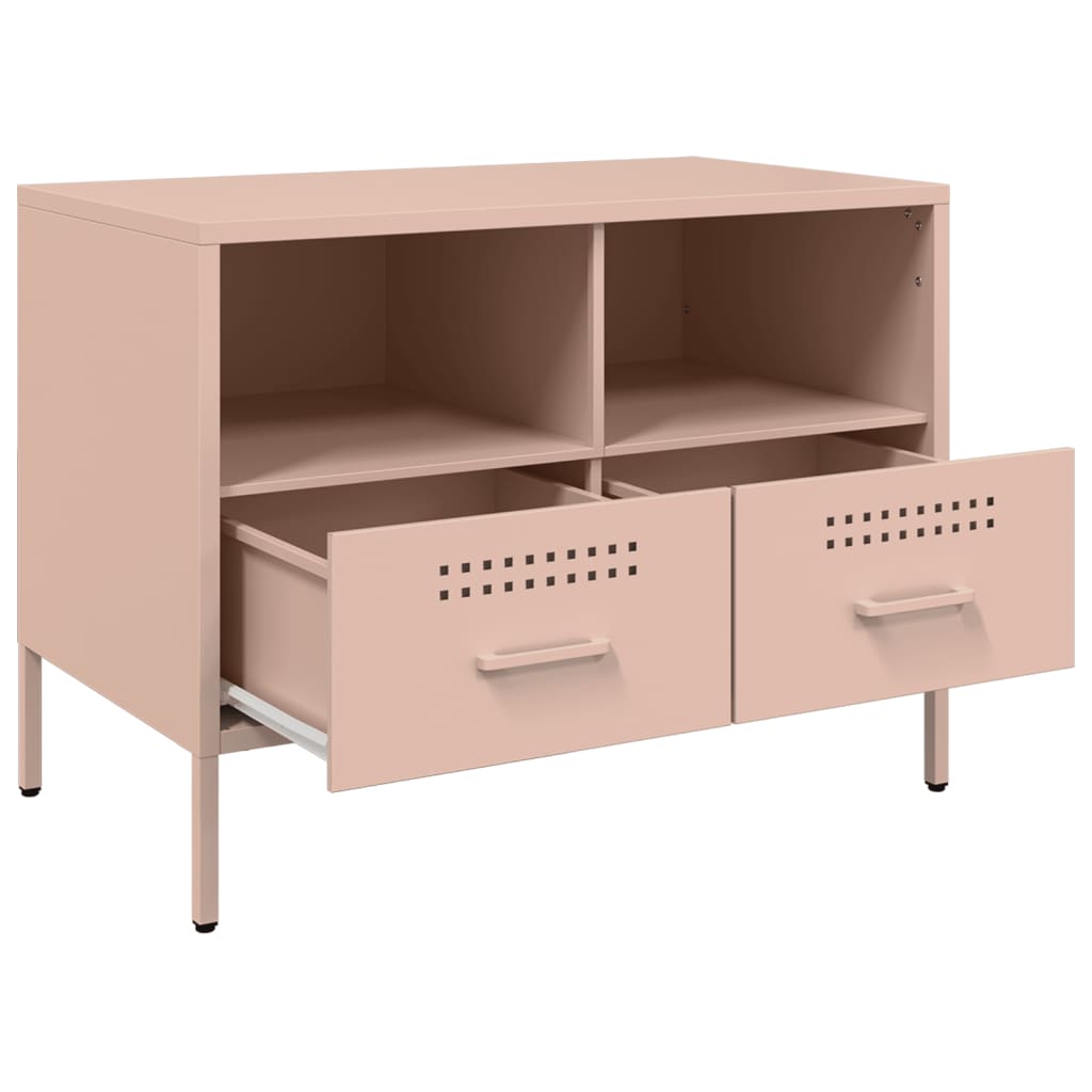 Móvel de TV 68x39x50,5 cm aço rosa