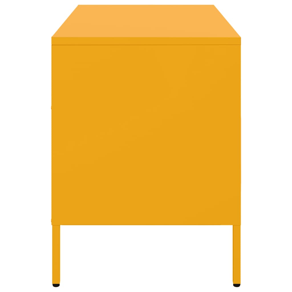 Móvel de TV 68x39x50,5 cm aço amarelo mostarda