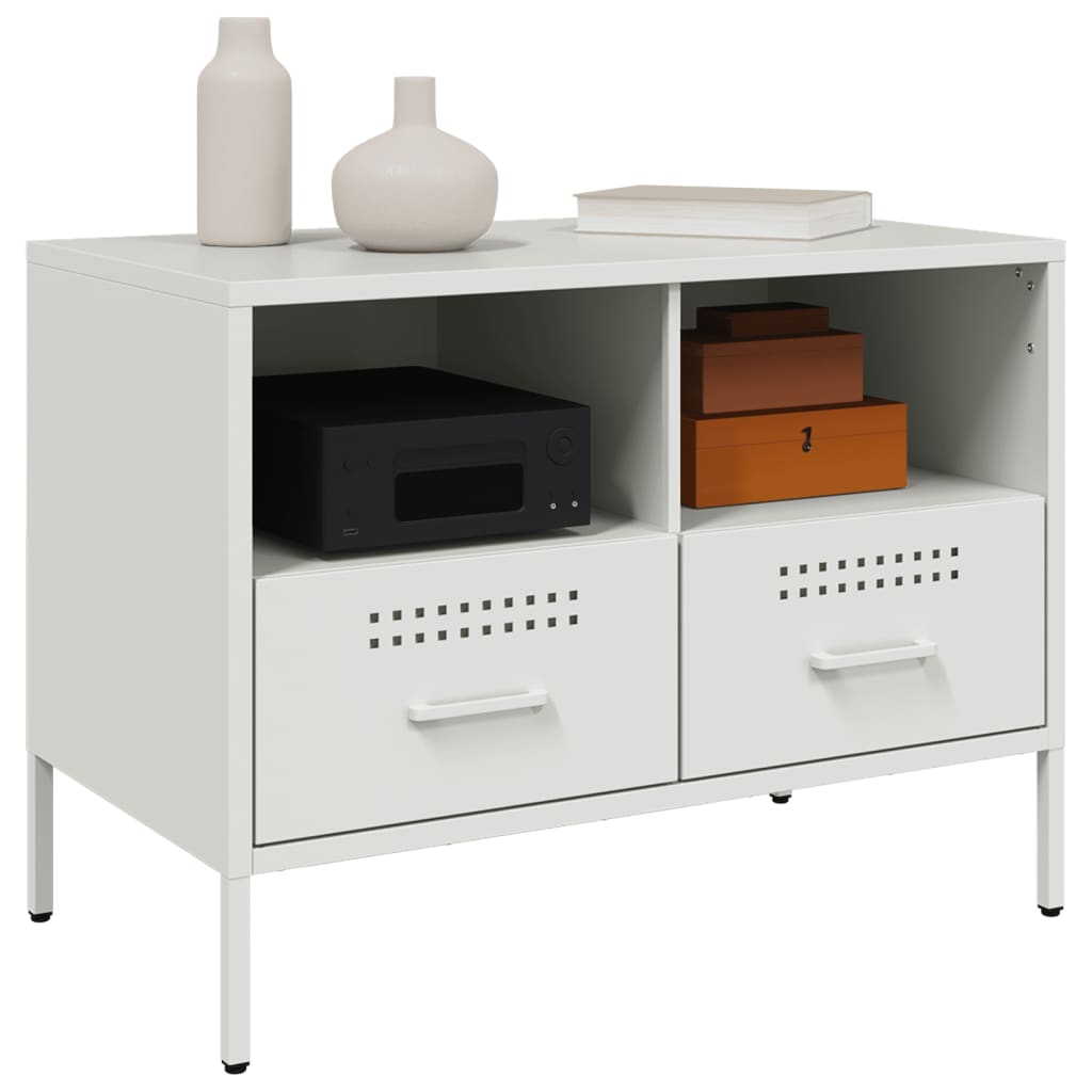 Móvel de TV 68x39x50,5 cm aço branco