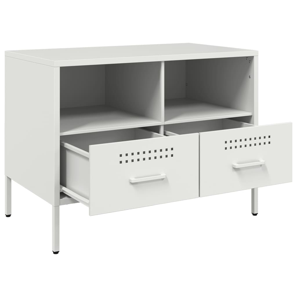 Móvel de TV 68x39x50,5 cm aço branco