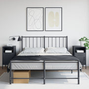 Mesas de cabeceira 2 pcs 36x39x68 cm aço antracite