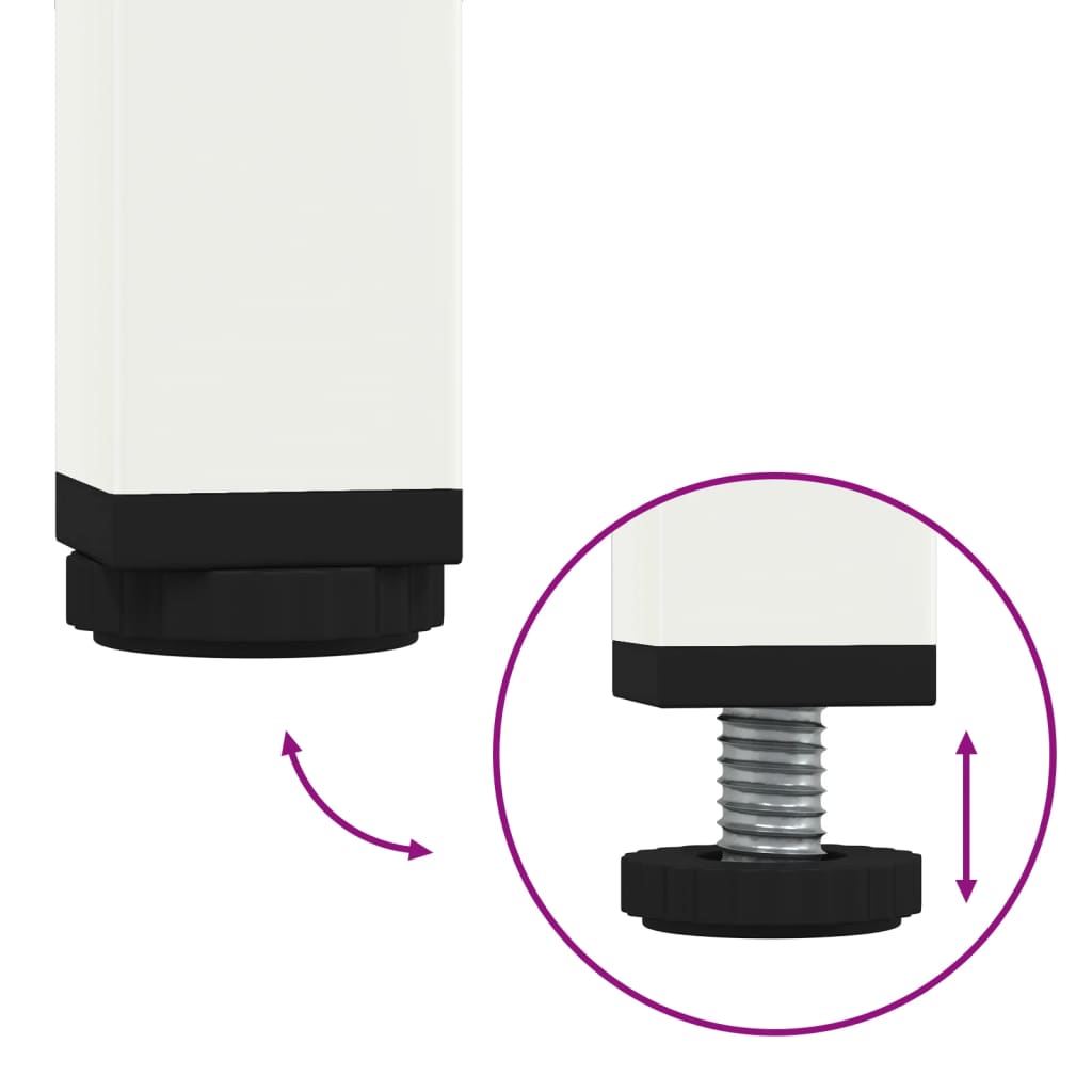 Aparador 100,5x39x79 cm aço branco