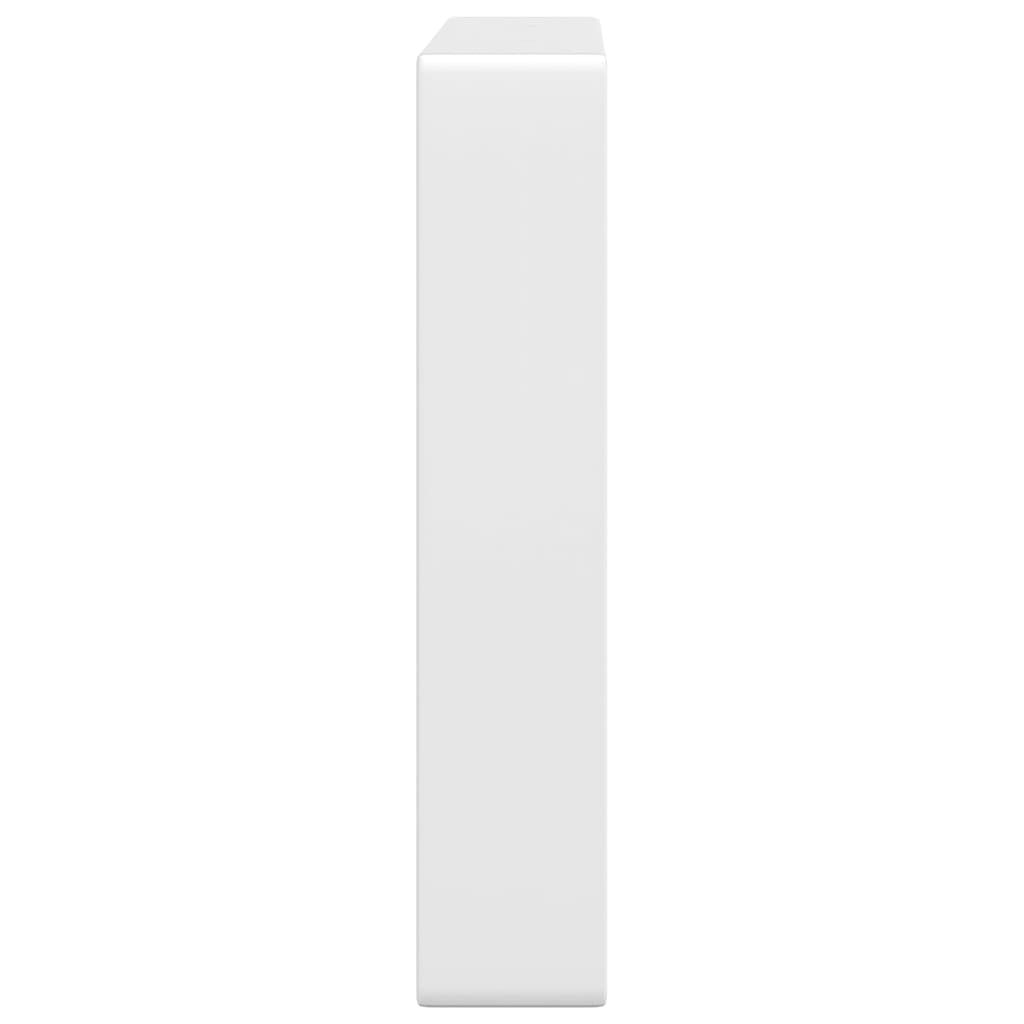 Suportes de prateleira p/ lavatório 2 pcs aço retangular branco