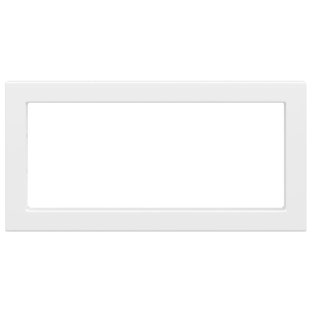 Suportes de prateleira p/ lavatório 2 pcs aço retangular branco